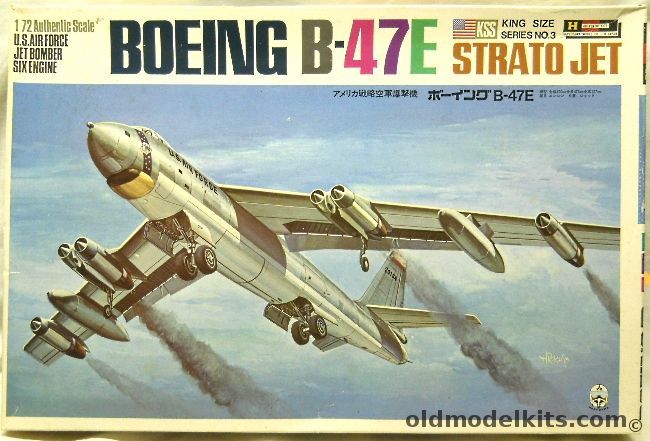 Hasegawa 1/72 Boeing B-47E Stratojet, JS-23-1000 plastic model kit